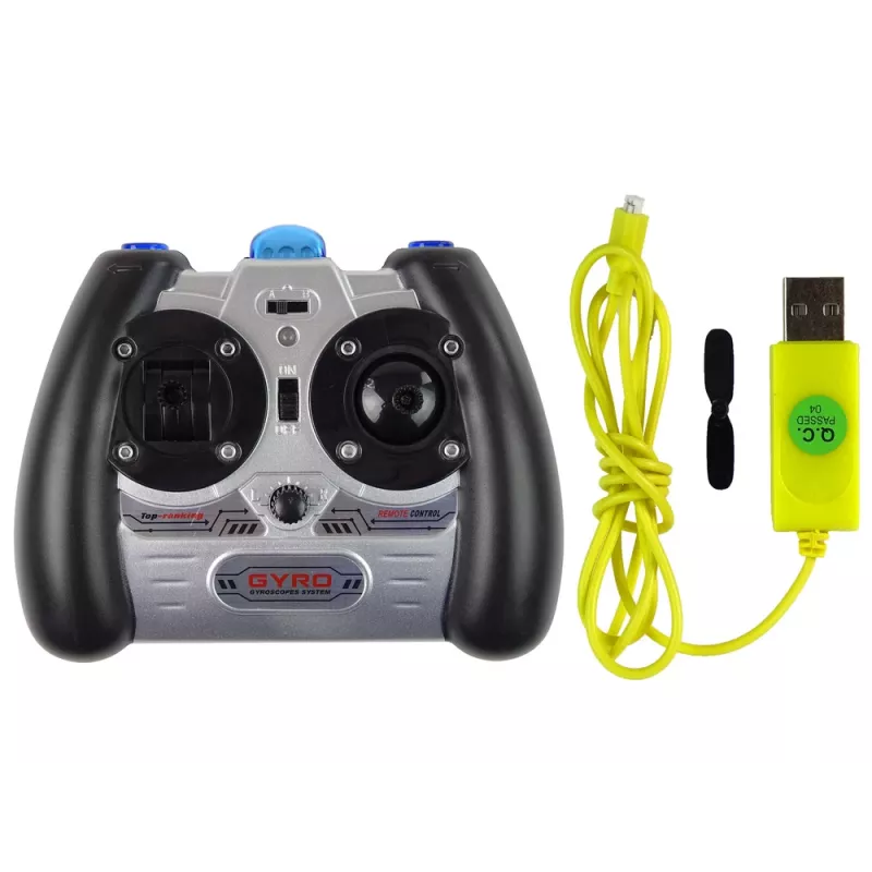 LEAN TOYS SYMA S107G RC helikopters ar tālvadības pulti un uzlādējamu bateriju - zils