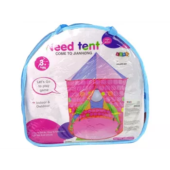 LEAN TOYS Tent Palace Castle Princess Base For Kids Pink