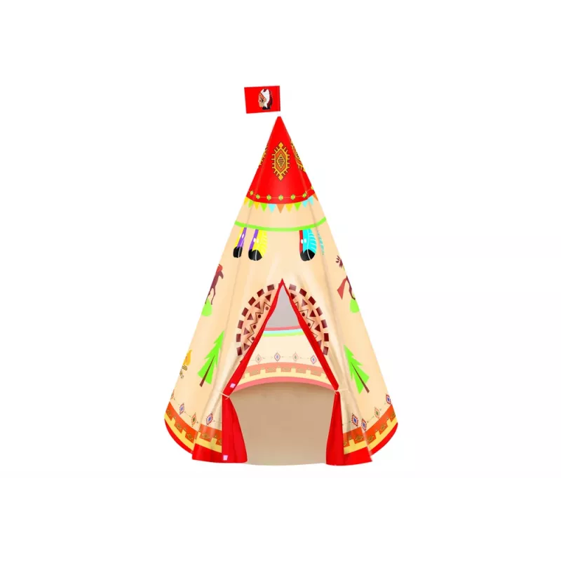 LEAN TOYS Tipi teltis bērniem dārzam