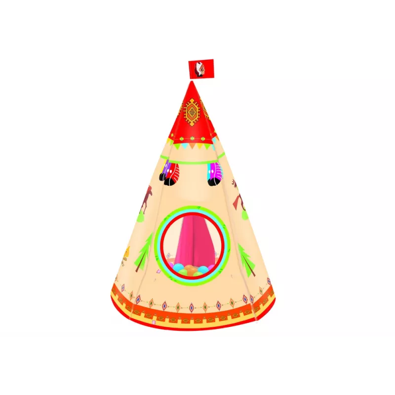 LEAN TOYS Tipi teltis bērniem dārzam