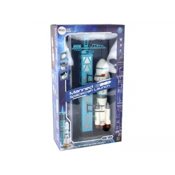 LEAN TOYS Toy Space Mission Rocket Astronauts Launcher 15 Elements
