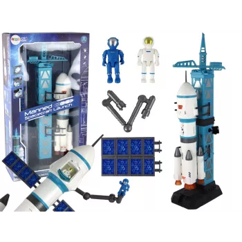 LEAN TOYS Toy Space Mission Rocket Astronauts Launcher 15 Elements