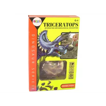 LEAN TOYS Triceratops Dinosaur Excavation Educational Kit