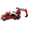 LEAN TOYS Truck With Excavator Tractor Excavator Sound Lights