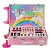 LEAN TOYS Unicorn Pink riteņu koferīša skaistumkopšanas komplekts