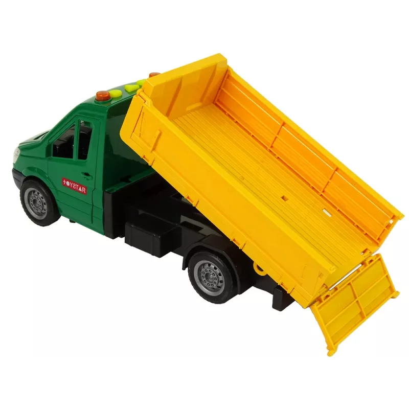 LEAN TOYS Vehicle Road Car Tipper Drive Friction Drive Road Accessory Sound