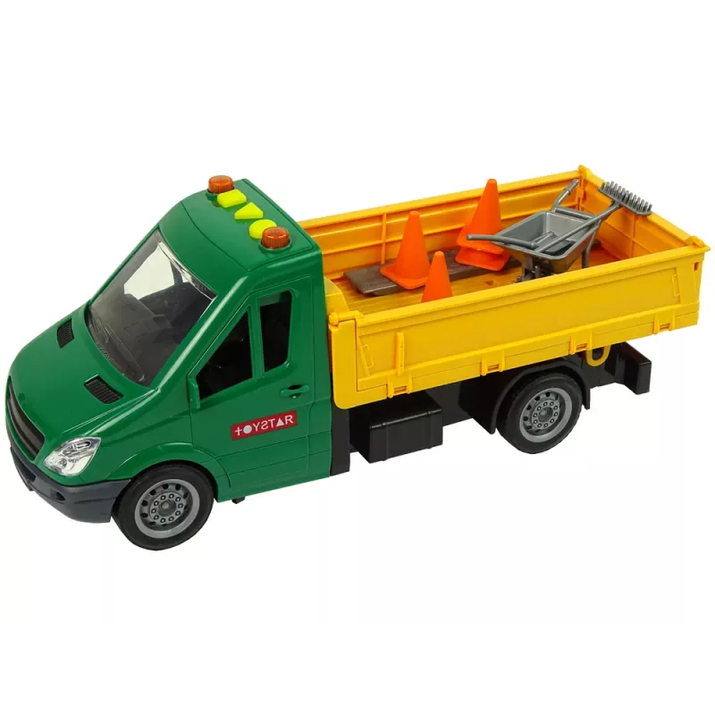 LEAN TOYS Vehicle Road Car Tipper Drive Friction Drive Road Accessory Sound