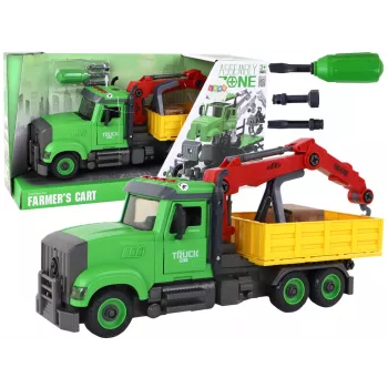 LEAN TOYS Vehicle Tipper Crane for Screwing Unscrewing DIY