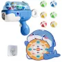 LEAN TOYS Velcro Ball Gun ar auduma mērķi Vaļa zils