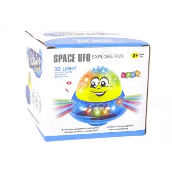 LEAN TOYS Water Ball UFO Diodes Happy Music Pink