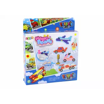 LEAN TOYS Water Beads Set DIY Magic Beads 8 Colors Means of Transportation