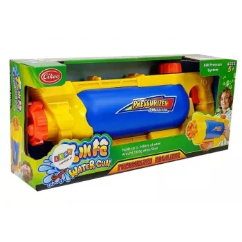 LEAN TOYS Ūdens pistole 1450 ml Dzelteni-Zilā