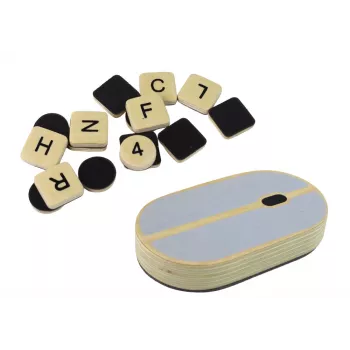 LEAN TOYS Wooden Blackboard Laptop Chalk