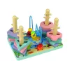 LEAN TOYS Wooden Bricks Sorter Sea World Educational Beads