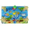 LEAN TOYS Wooden Bricks Sorter Sea World Educational Beads