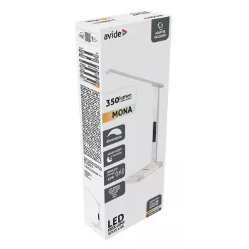 Avide LED galda lampa ar telefona lādētāju 7W 350lm