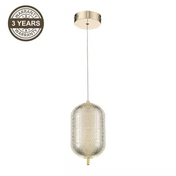 LED piekarināmais gaismeklis A2360-1C zelta | 6W iebūvēts LED | 480lm silti balts