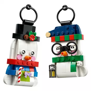 LEGO 40812 Sezonas sniegavīri Ziemassvētku rotājumu būvēšanas komplekts (153 gab.)