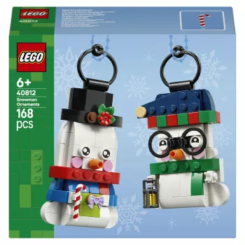 LEGO 40812 Sezonas sniegavīri Ziemassvētku rotājumu būvēšanas komplekts (153 gab.)