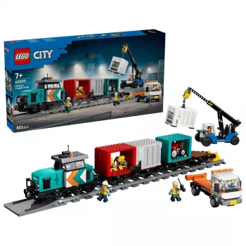 LEGO City 60509 Ostas kravas vilciens ar celtni un kravas auto