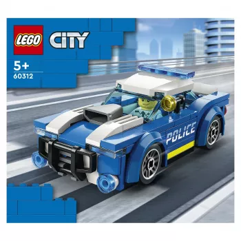 LEGO City Policijas auto 60312 Būvkomplekts ar minifigūru un ceļa konusu (94 daļas, vecumam 5+)