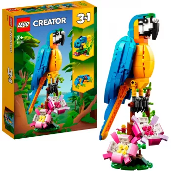 LEGO Creator Savvaļas dzīvnieku komplekts 3-in-1 būvēšanas bloki (1171 gab.)