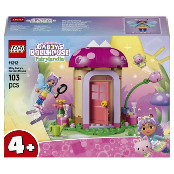 LEGO Gabby's Dollhouse Kitty Fairy's Garden House 11212 būvkomplekts bērniem no 4 gadiem (130 detaļas)