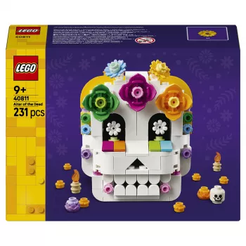LEGO Iconic 40811 Altar of the Dead – 170 gab., 2 minifigūras, Día de Muertos dekors, kolekcionējams komplekts