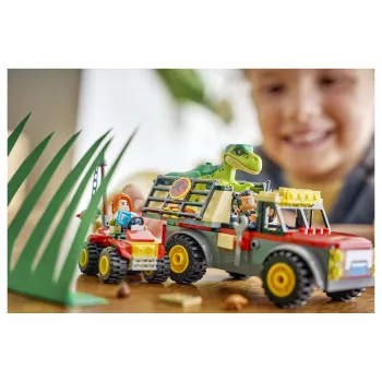 LEGO Jurassic World 77978 Young T. rex transporta kravas automašīnas būvēšanas komplekts