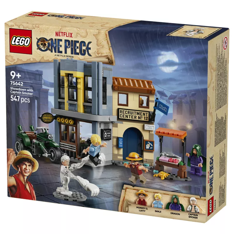 LEGO One Piece 75642 Showdown ar kapteini Smoker būvēšanas komplekts