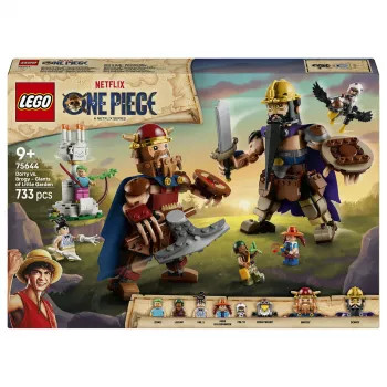 LEGO One Piece 75644 Dorry vs. Brogy – Milzu cīņa Mazajā dārzā (1500 detaļas, 3 minifigūras, 10+)