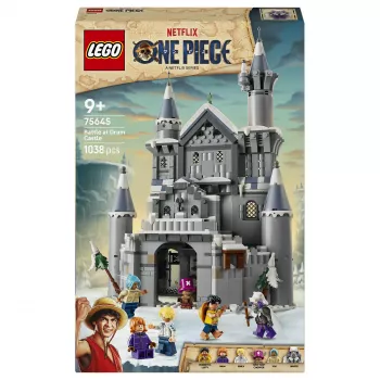 LEGO One Piece 75645 Battle at Drum Castle būvkomplekts (1250 gabali, 7 minifigūras)