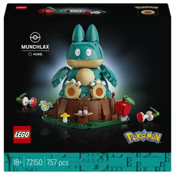 LEGO Pokémon 72150 Munchlax būvējamā figūra (823 daļas, 10+)