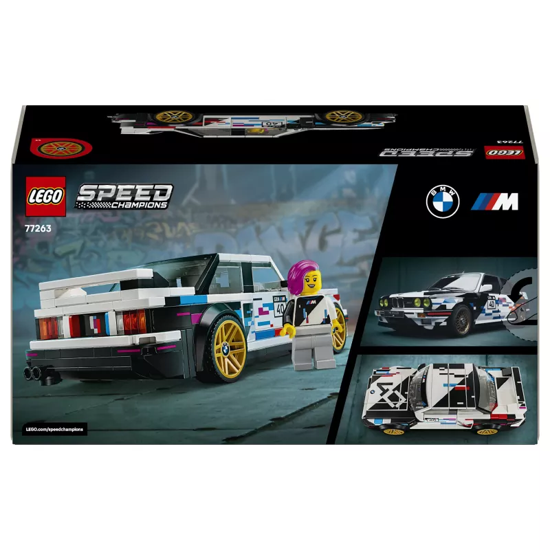 LEGO Speed Champions 77263 BMW M3 (E30) sacīkšu auto būvēšanas komplekts