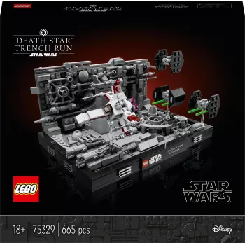 LEGO Star Wars Death Star Trench Run Diorama (75329) – 665 gabalu būvkomplekts pieaugušajiem