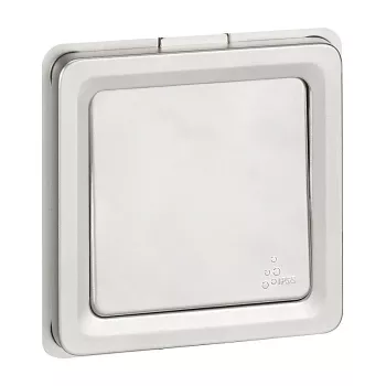 Legrand Soliroc 077811 Universālais slēdzis un pārslēdzējs, 1-polu, 10AX, 250V, IP55, IK10, pelēks
