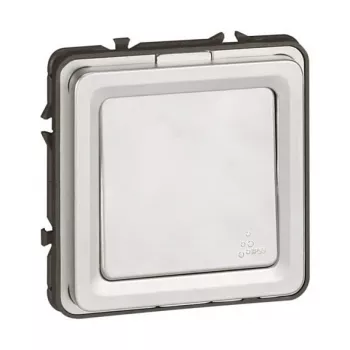 Legrand Soliroc 077811 Universālais slēdzis un pārslēdzējs, 1-polu, 10AX, 250V, IP55, IK10, pelēks