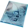 LEITZ Premium A4 dokumentu aploksne, PVC, zila, 0,15 mm, atvērta no augšas un sāniem, arhīvam droša, stingrā plēve (4100-00-35)