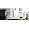 Leitz WOW 5008 galda organizators, spīdīgi balts, 4 nodalījumi, kuba dizains 5008-10-01
