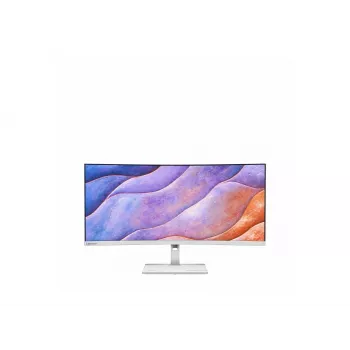 Lenovo L34W-4C 34 collu izliekts WQHD Ultraplats IPS monitors 120Hz, 150mm augstuma regulēšana, Cloud Grey