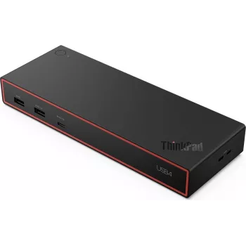 Lenovo ThinkPad 5000 Thunderbolt 3 dokstacija - 3 displeji, 65W barošana, melna 40BF0100IT