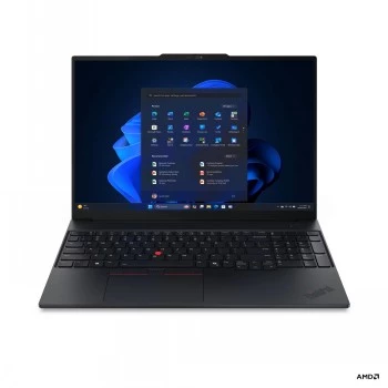 Lenovo ThinkPad E16 Gen 4 16 collas WUXGA AMD Ryzen 7 AI 345 16GB 512GB SSD AMD Radeon 840M Windows 11 Pro Nordic apgaismota tastatūra pirkstu nospiedumu lasītājs 3 gadu garantija