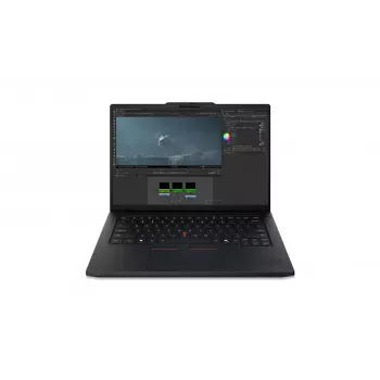 Lenovo ThinkPad P14s Gen 7 14,5 inch WUXGA klēpjdators, Intel Core Ultra 7 356H, 16GB RAM, 512GB SSD, NVIDIA RTX PRO 500 Blackwell Generation 6GB, Windows 11 Pro, Nordic apgaismota tastatūra, Melns, pirkstu nospiedumu lasītājs