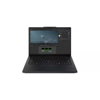 Lenovo ThinkPad P14s Gen 7 14,5 inch WUXGA klēpjdators, Intel Core Ultra 7 366H, 32GB RAM, 1TB SSD, NVIDIA RTX PRO 1000 Blackwell Generation 8GB, Windows 11 Pro, Nordic apgaismota tastatūra, Melns, Pirkstu nospiedumu lasītājs