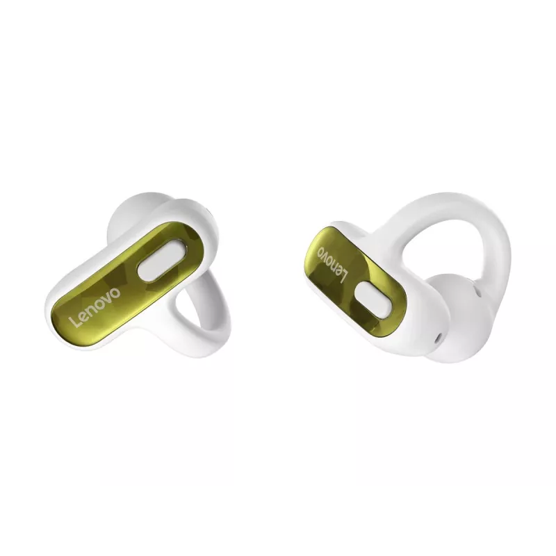 Lenovo X500 Open-Ear Clip-On Bluetooth Earbuds ar Mikrofonu - Balts
