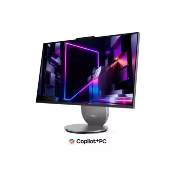 Lenovo Yoga AIO 27IPH11 viss-vienā dators, 27 collu QHD IPS displejs, Intel Core Ultra 7, 32GB RAM, 1TB SSD, Windows 11 Home, Luna pelēks