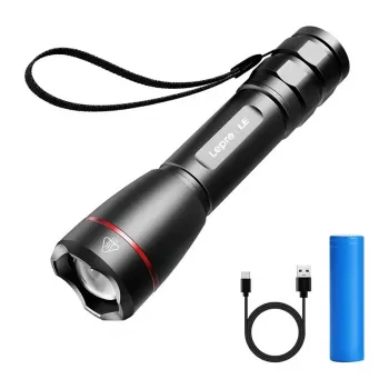 LEPRO 120024 1000 lūmenu USB-C uzlādējams LED lukturis