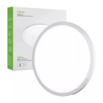 LEPRO 1500039-DW-EU 24W 2400lm LED griestu lampa, dienasgaismas balta, IP54