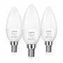 LEPRO 600059-WW-EU-3 LED spuldze E14 C37 4,2W (40W ekvivalents) 470lm 2700K silta balta 250° starojuma leņķis 3 gab.