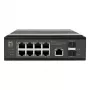 LevelOne Industrial PoE+ komutators 8x 2.5G PoE, 2x 1G, 2x 10G SFP+ augšupsaites, nevadāms, DIN-sliede, IP30